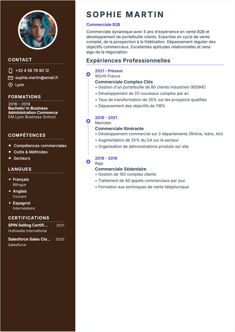 CV Commercial : Exemple et Conseils pour 2026