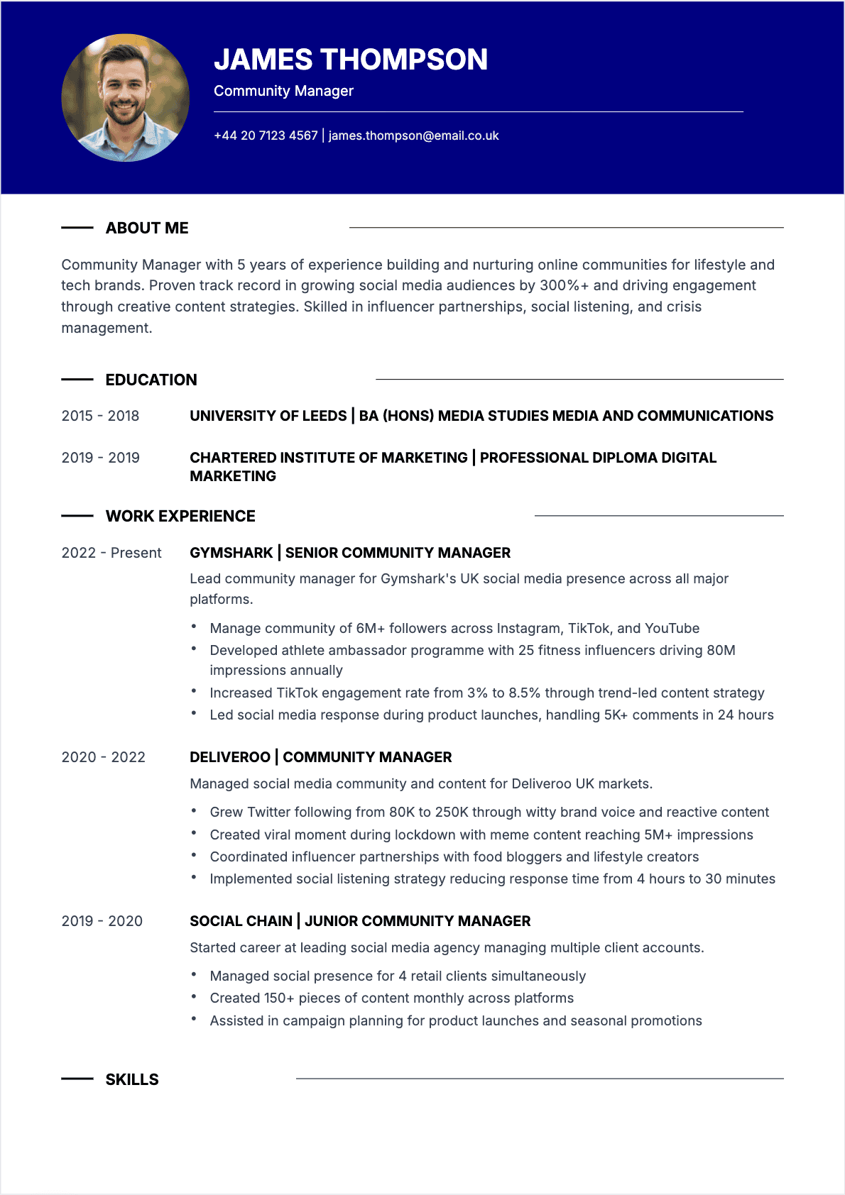 CV Community Manager (Intermediate)