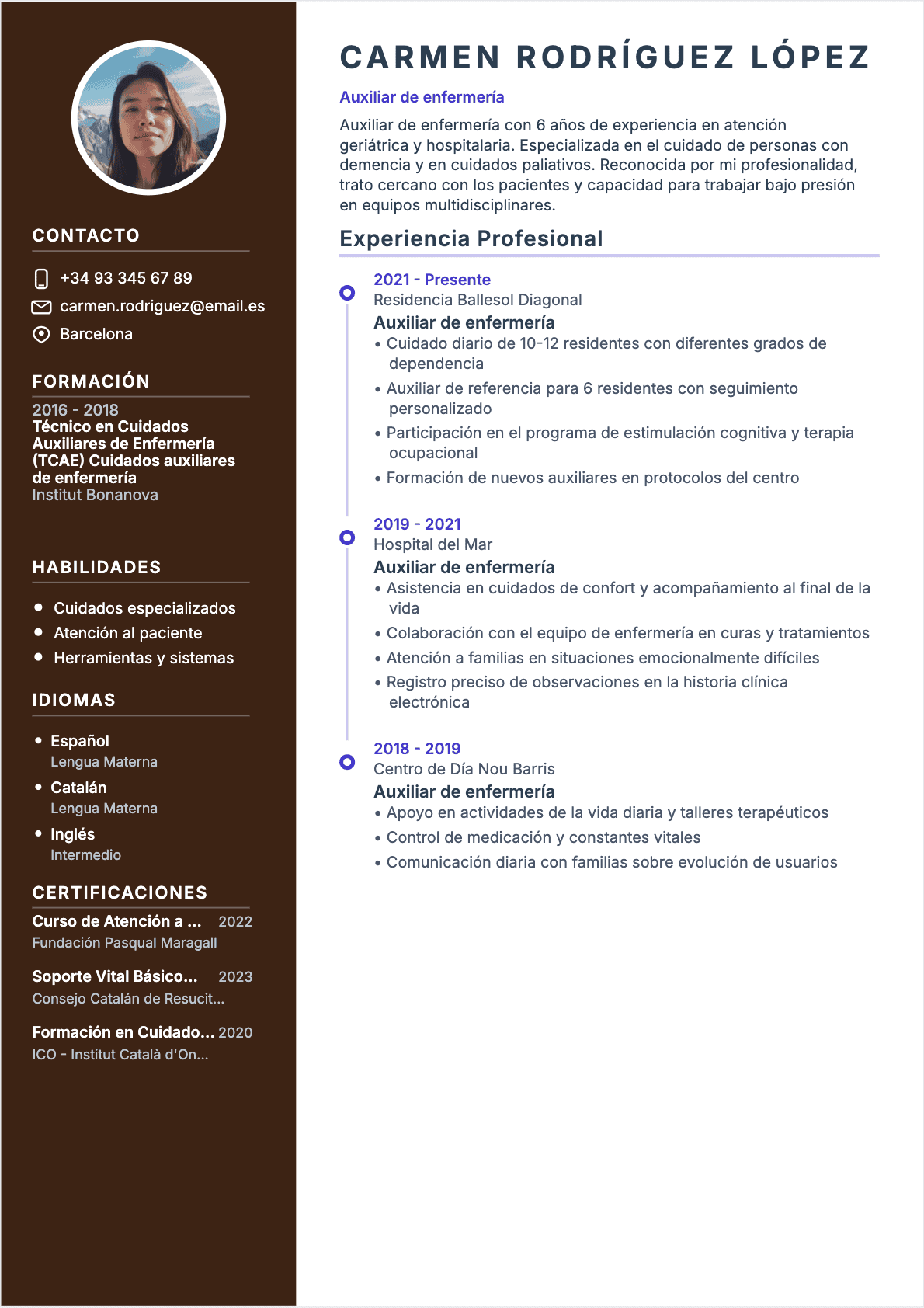 CV Healthcare Assistant Confirmé - CV Healthcare Assistant