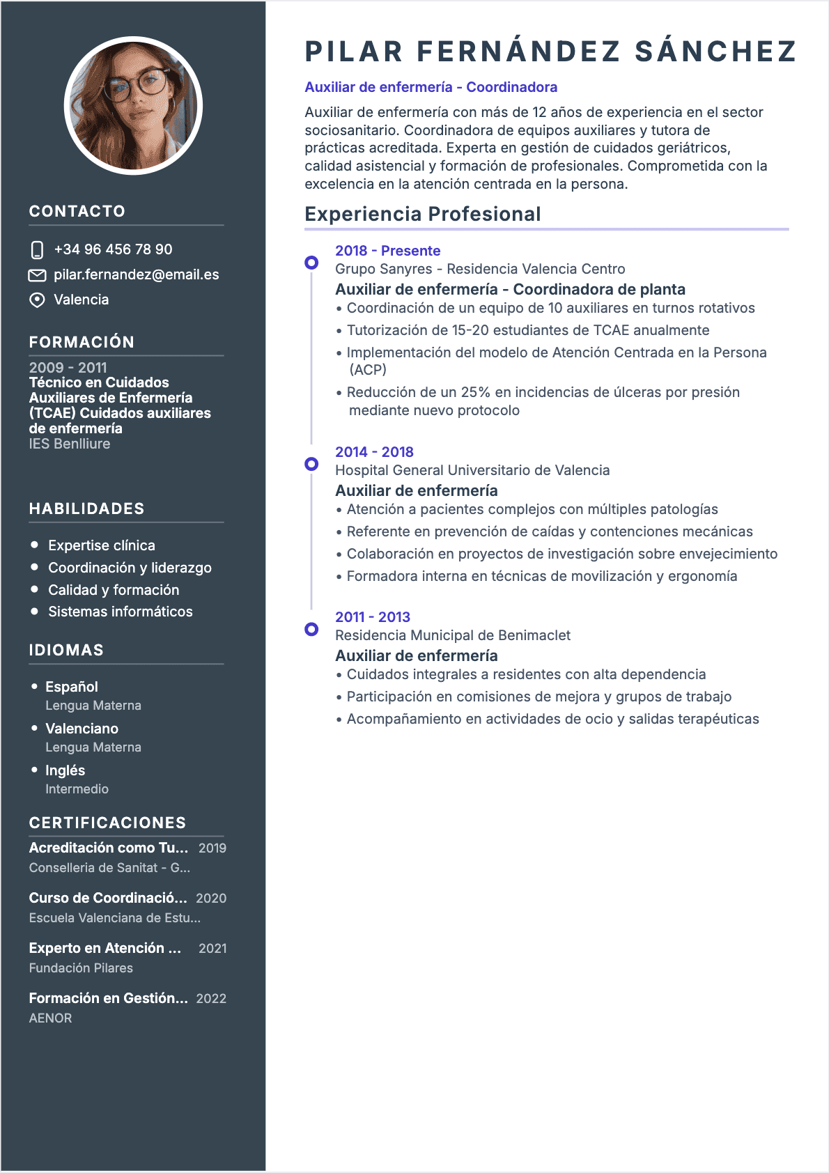 CV Healthcare Assistant Senior - CV Healthcare Assistant