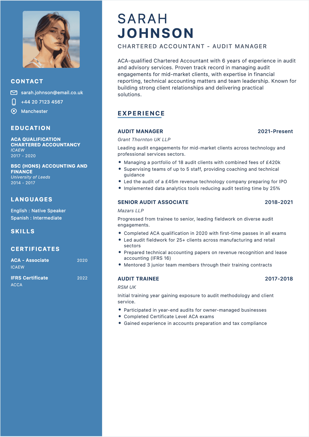 Certified Public Accountant Confirmé - Certified Public Accountant Resume