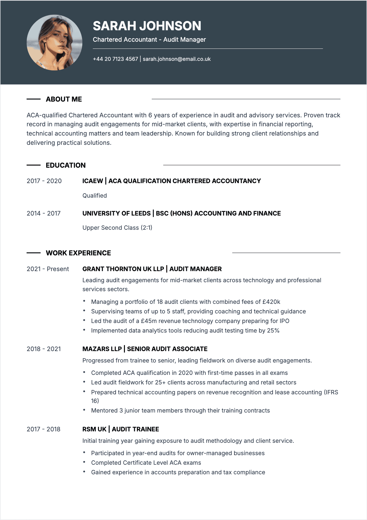 Certified Public Accountant Confirmé - Certified Public Accountant Resume