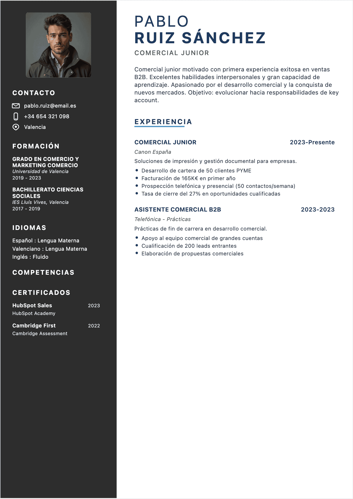 CV Comercial Junior - CV Comercial