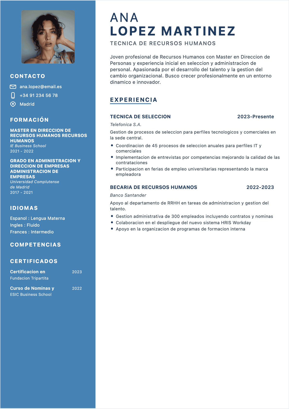 CV Hr Director Junior - CV Hr Director