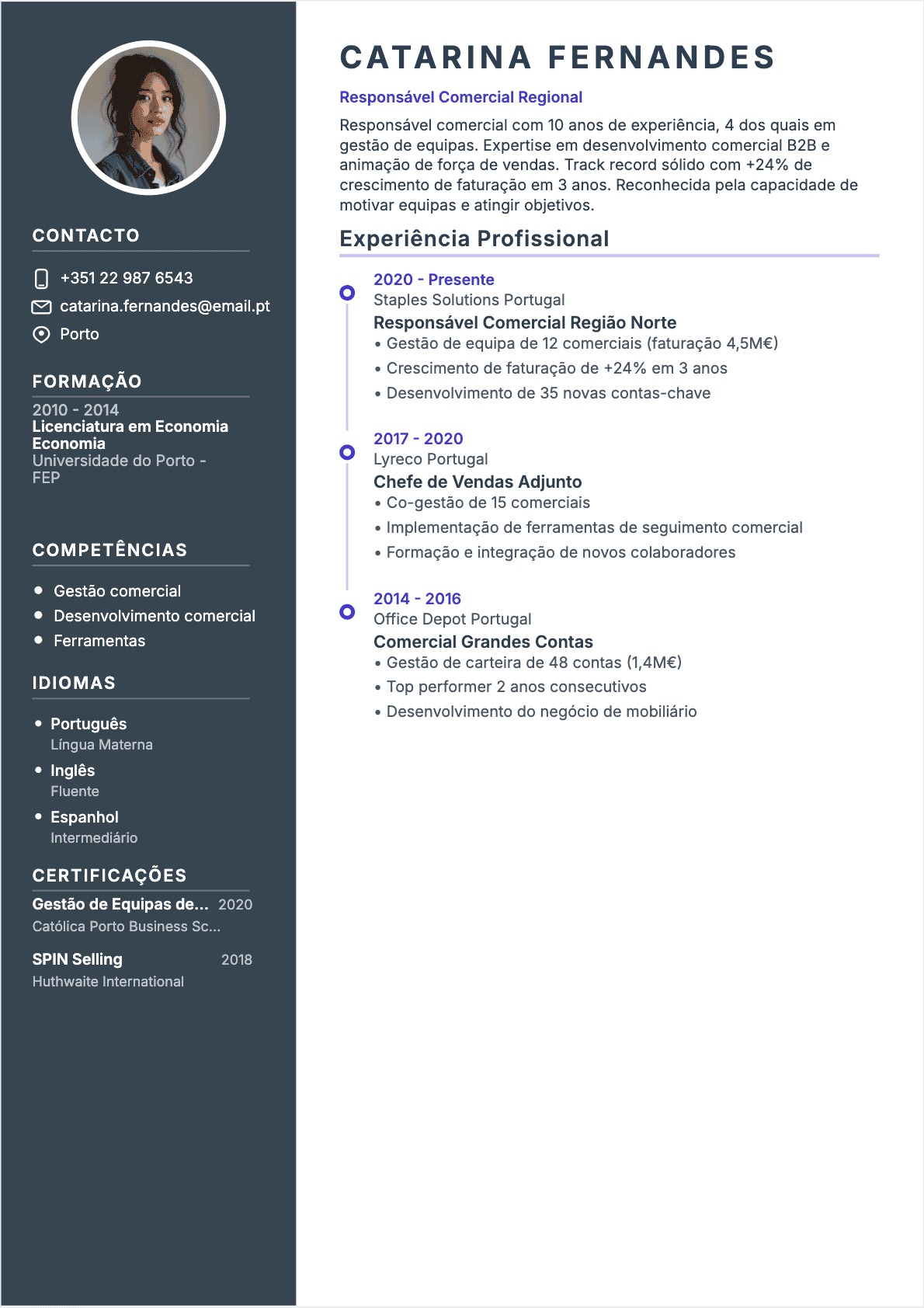 CV Gerente de Vendas Confirmé - CV Gerente de Vendas