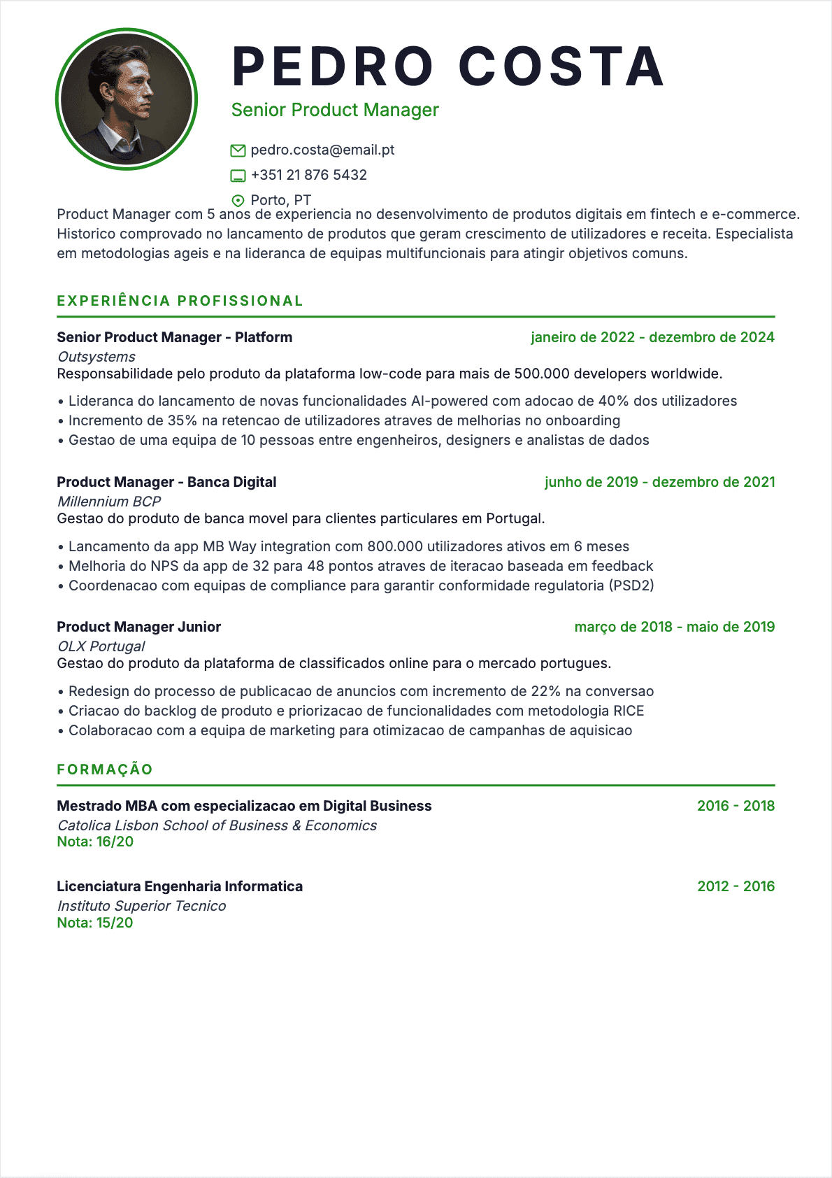 CV Gestor de produto