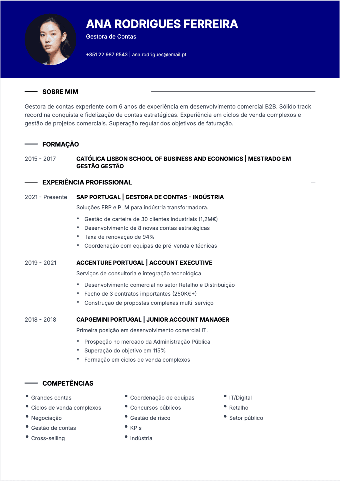 Gestor Negocios Confirmé - CV Gestor Negocios