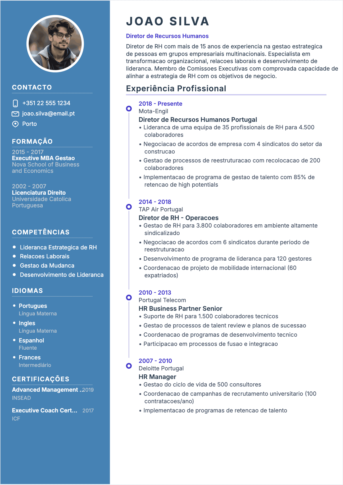 CV Gestor RH Senior - CV Gestor RH