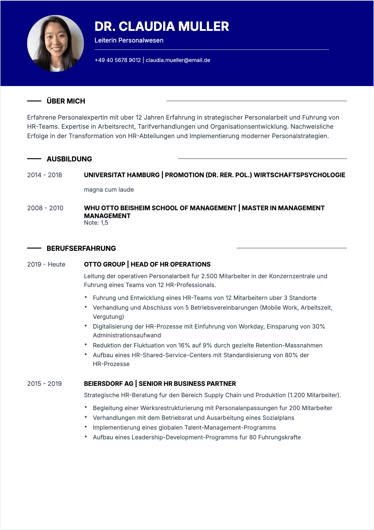 HR-Spezialist Senior - HR-Spezialist Lebenslauf