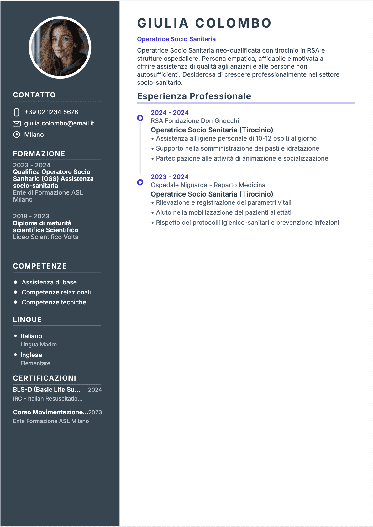 CV Operator Socio Sanitario Junior - CV Operator Socio Sanitario