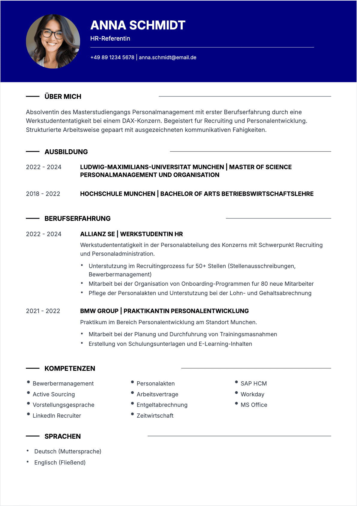 Hr Manager Junior - Hr Manager Lebenslauf