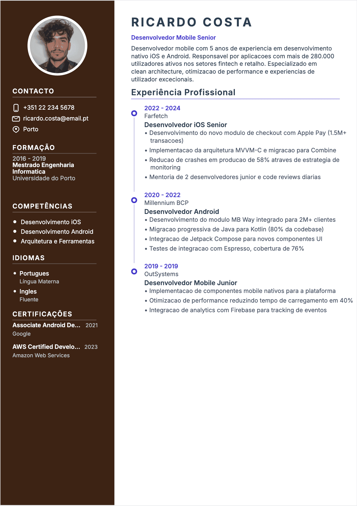 CV Programador mobile