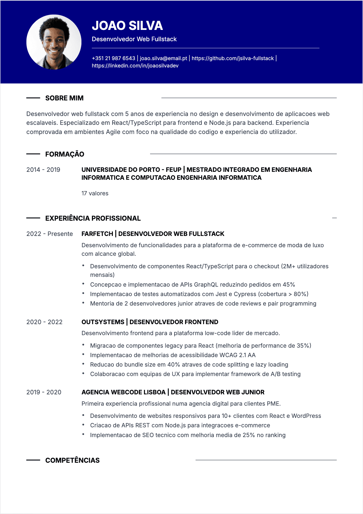 CV Programador web