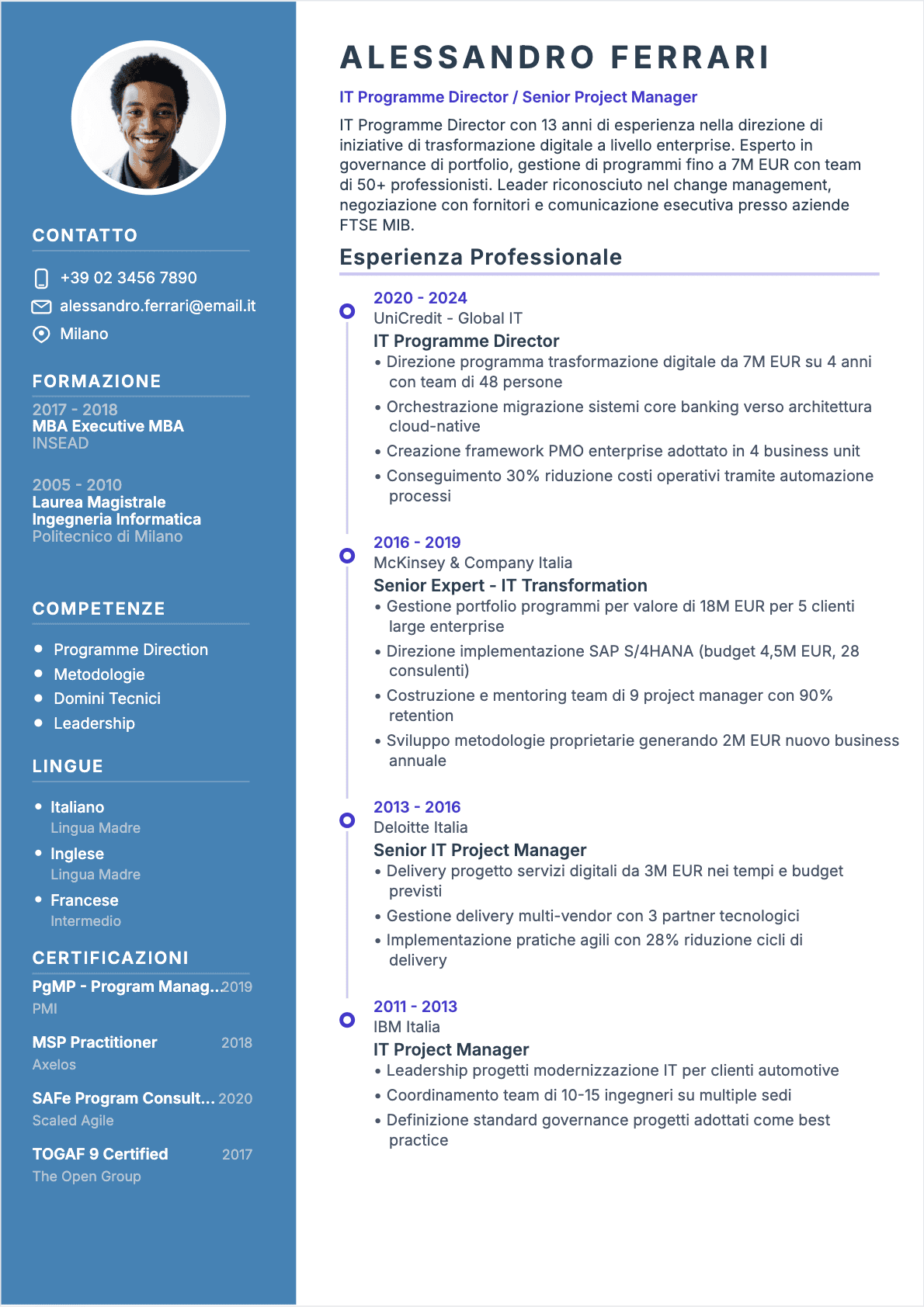 CV Project manager IT Senior - CV Project manager IT