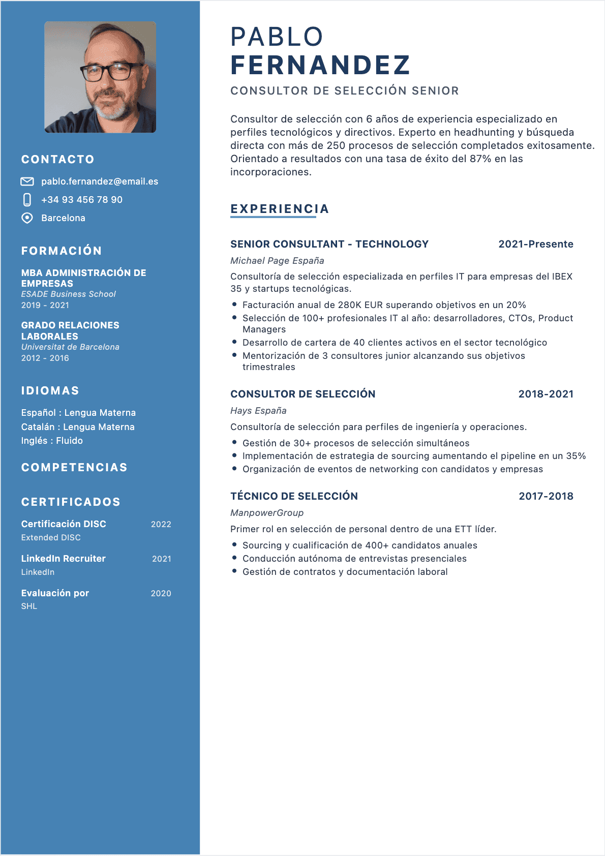 CV Recruiter Confirmé - CV Recruiter