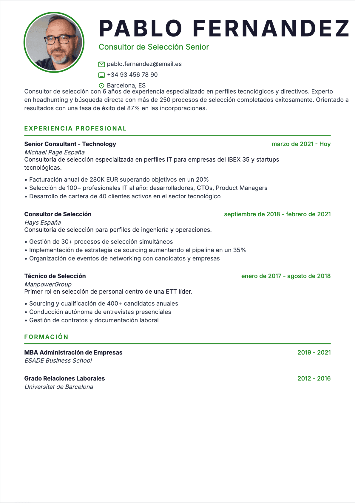 CV Recruiter Confirmé - CV Recruiter