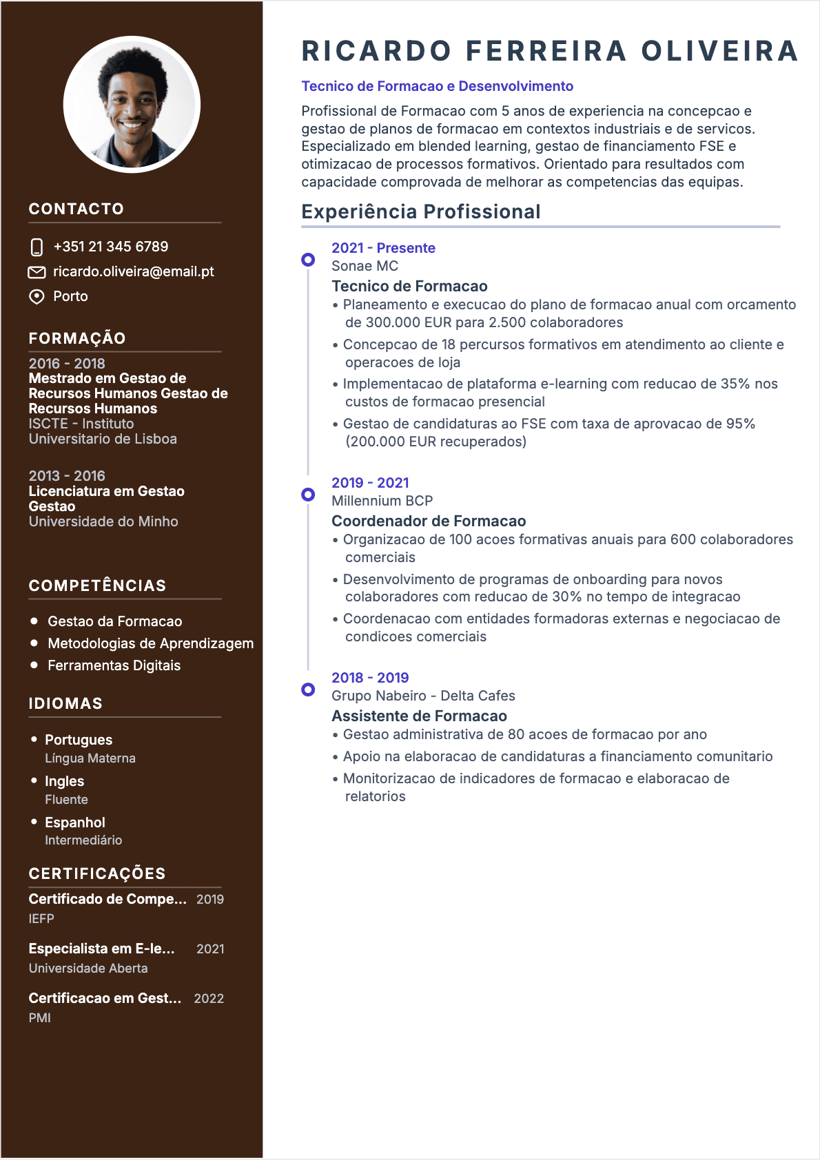 CV Responsável de formação Confirmé - CV Responsável de formação