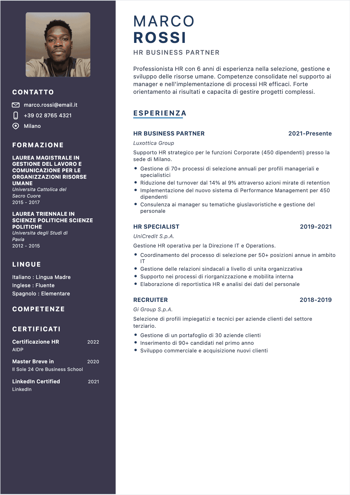 CV Specialista RU Confirmé - CV Specialista RU