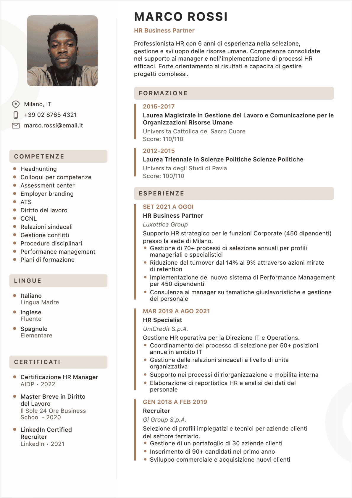 CV Specialista RU Confirmé - CV Specialista RU