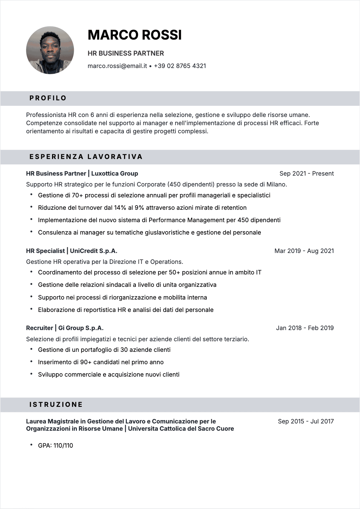 CV Specialista RU