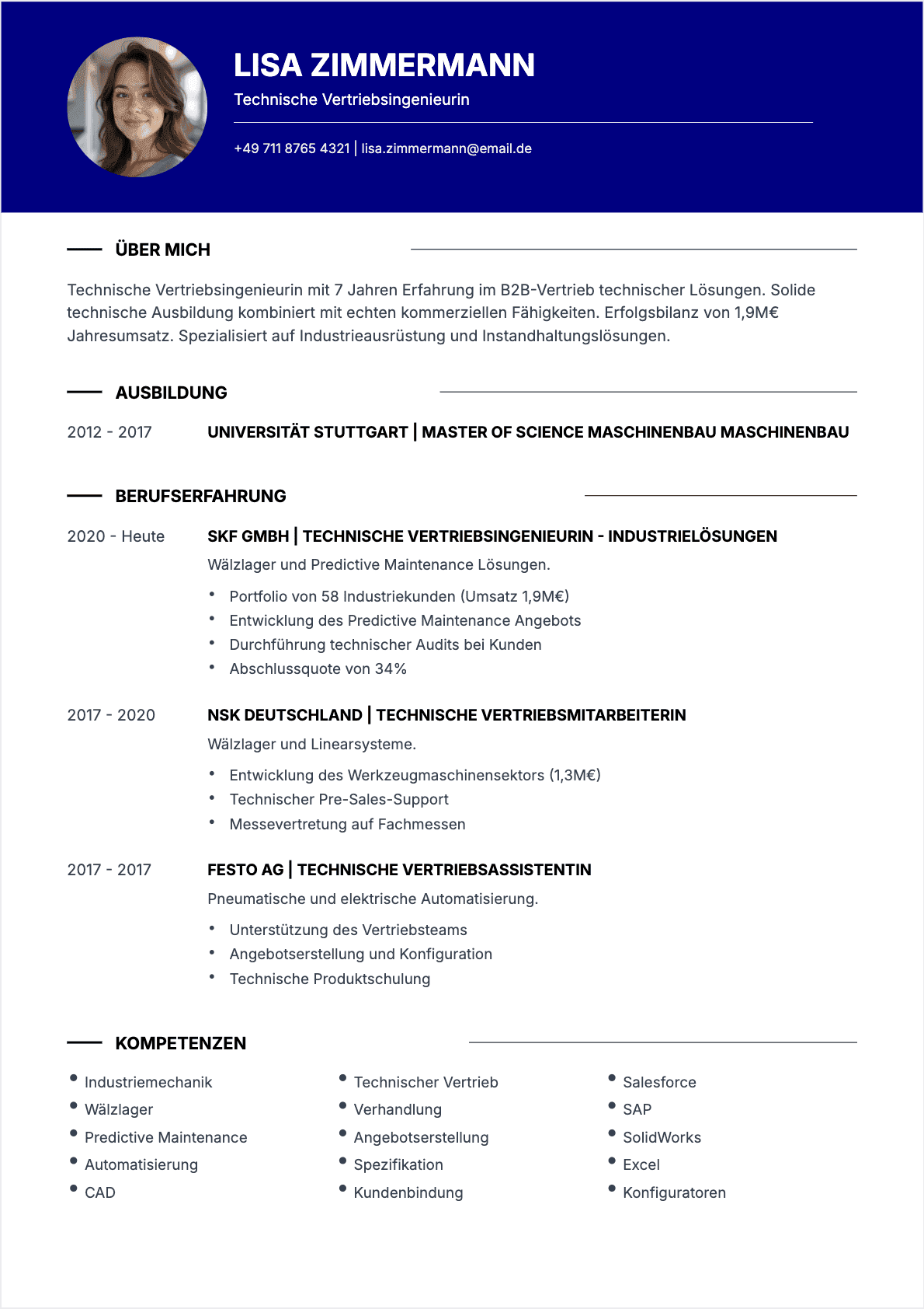 Technical Sales Confirmé - Technical Sales Lebenslauf