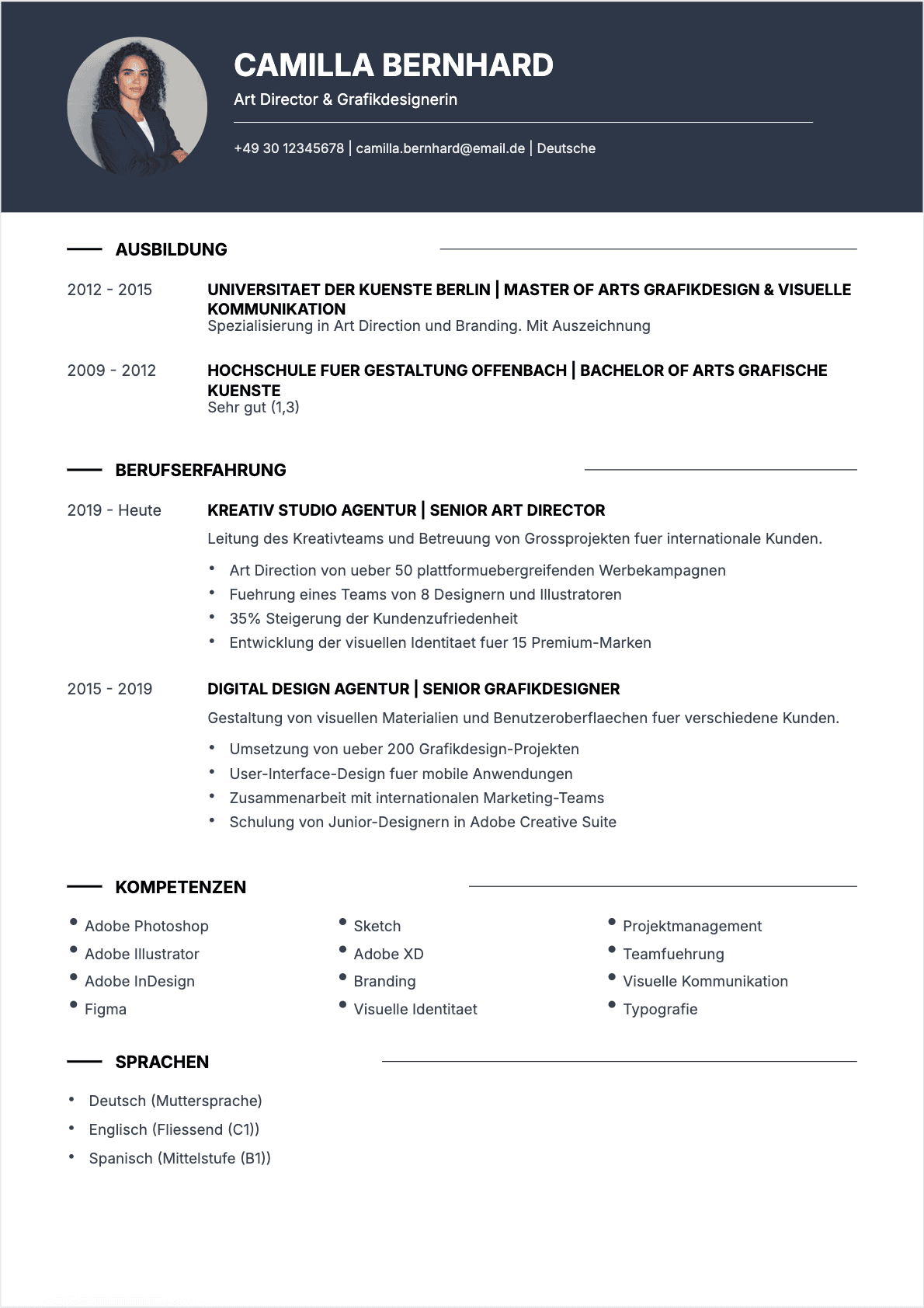 CV template Mono