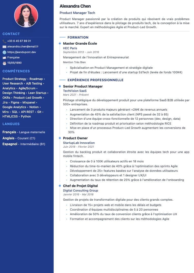Lebenslauf 2025 - ATS-optimierte professionelle Lebenslauf-Vorlage | CVtoWork