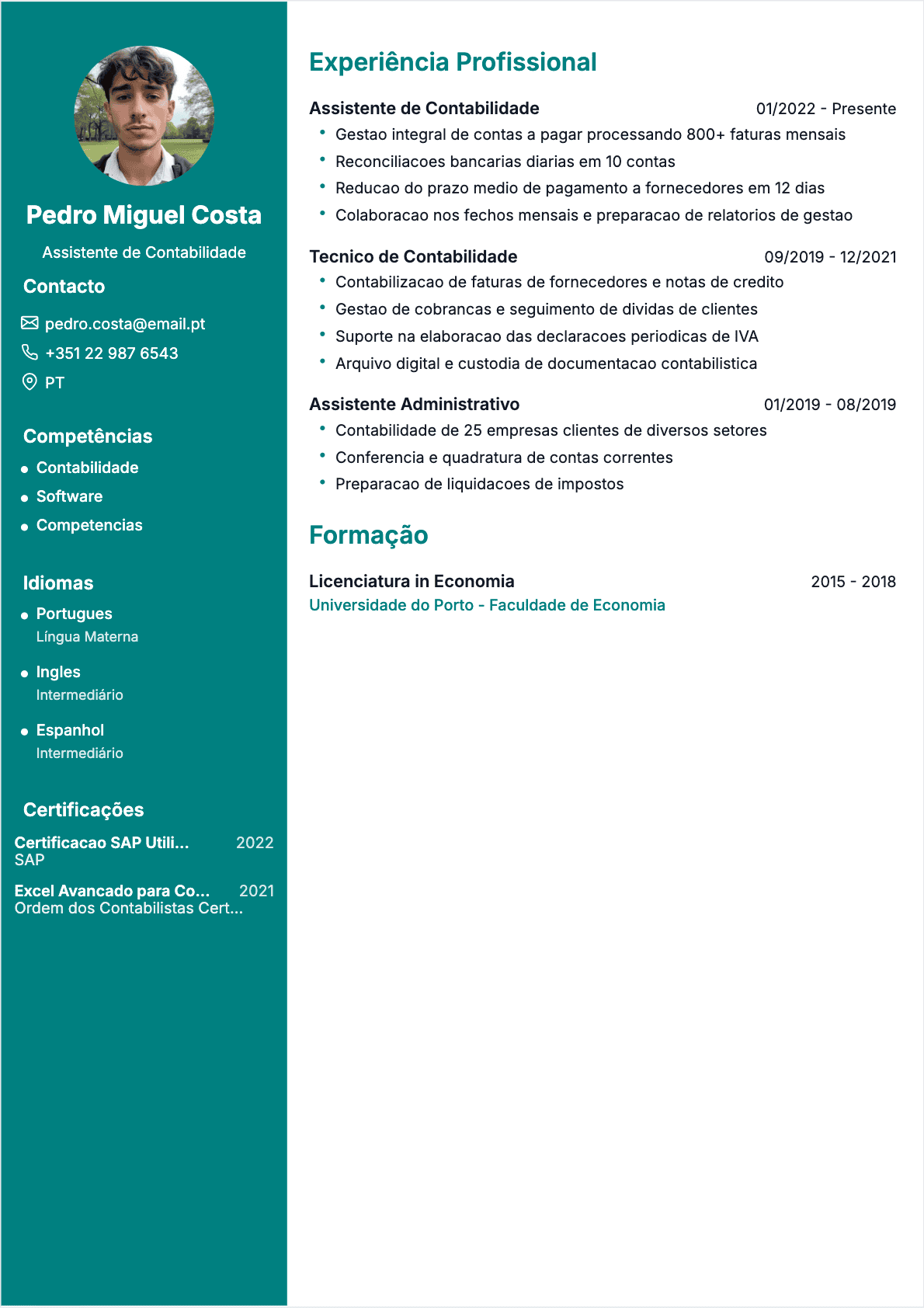 CV Auxiliar de contabilidade - Confirmé CV Auxiliar de contabilidade Confirmé - CV Auxiliar de contabilidade