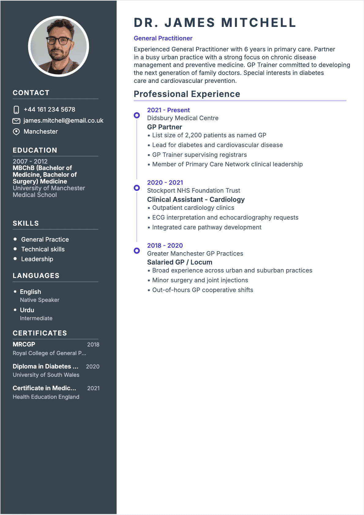 Doctor Resume - Confirmé Resume Doctor Confirmé - Doctor Resume