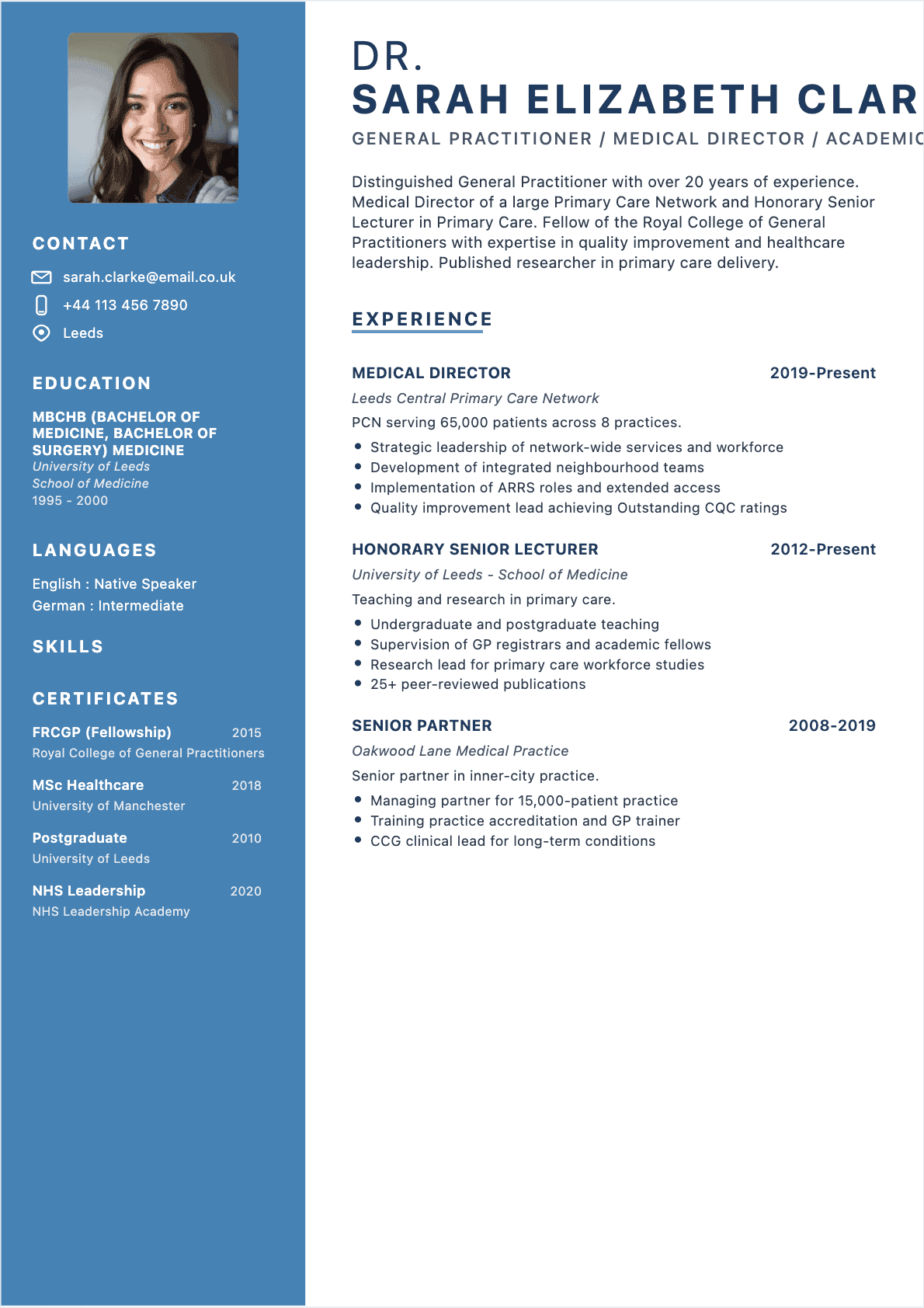 Doctor Resume - Senior Resume Doctor Senior - Doctor Resume