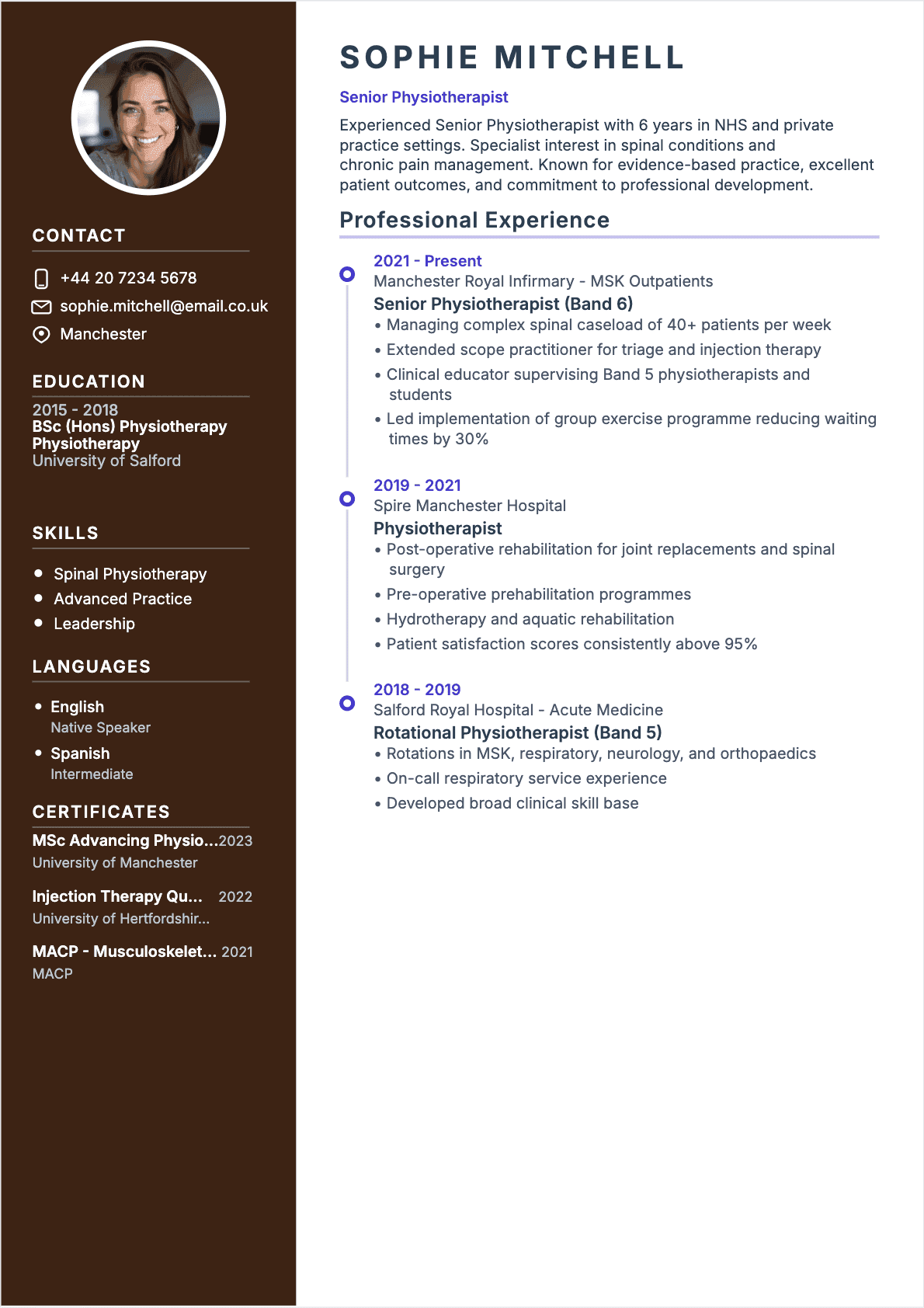 CV Physical Therapist