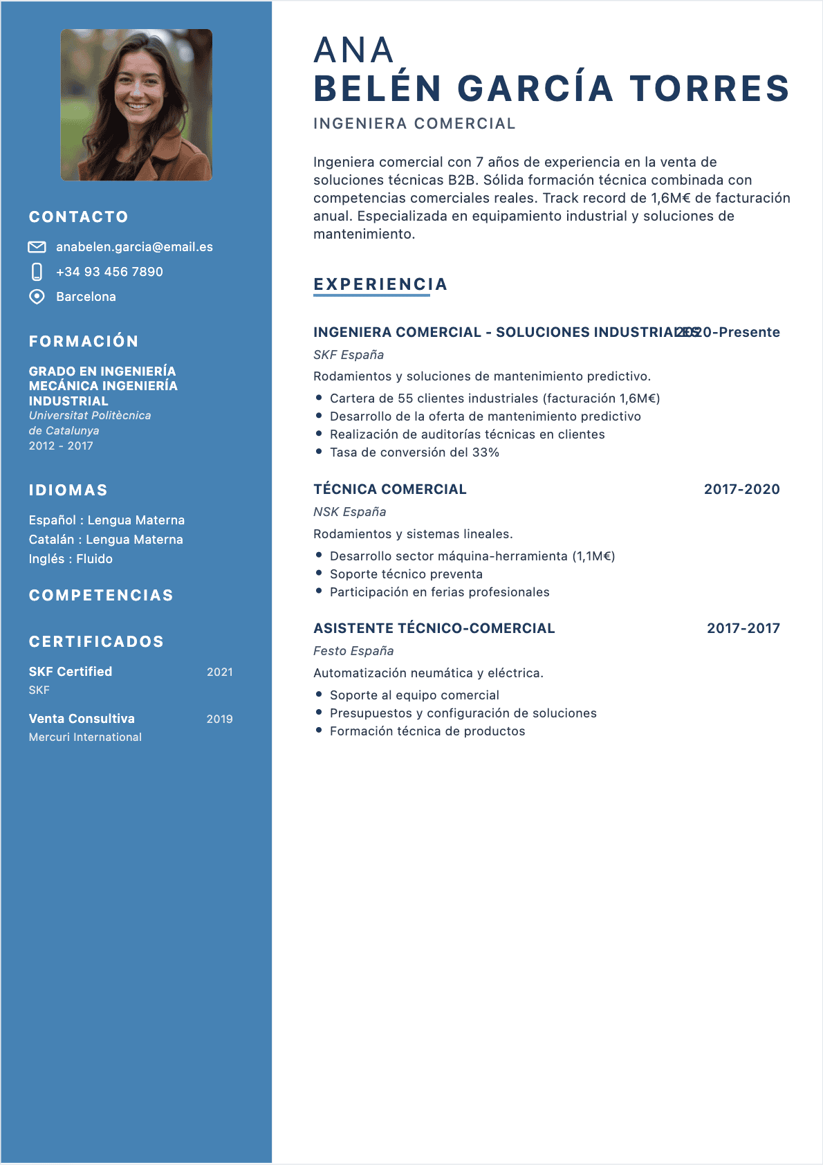 CV Technico Comercial - Confirmé CV Technico Comercial Confirmé - CV Technico Comercial