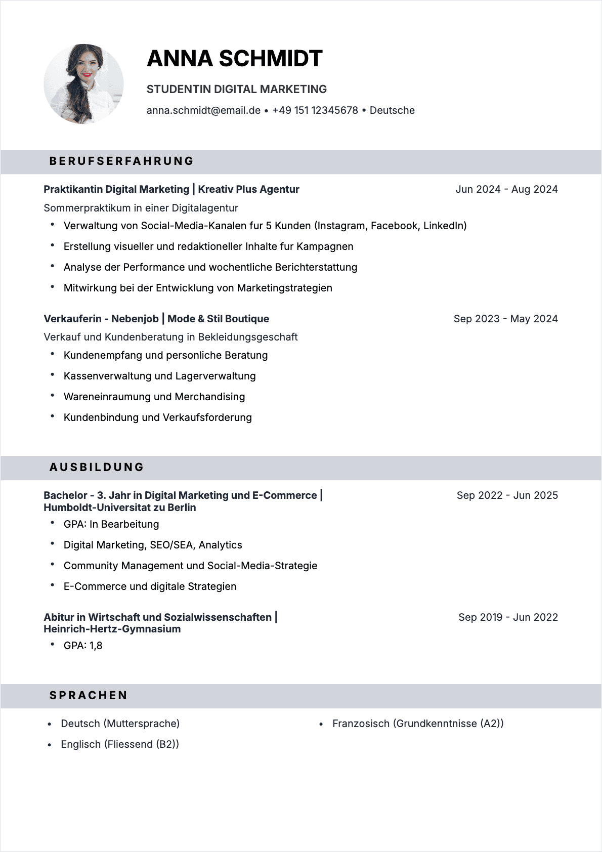 templateNames.slate - ATS-optimierte professionelle Anschreiben-Vorlage